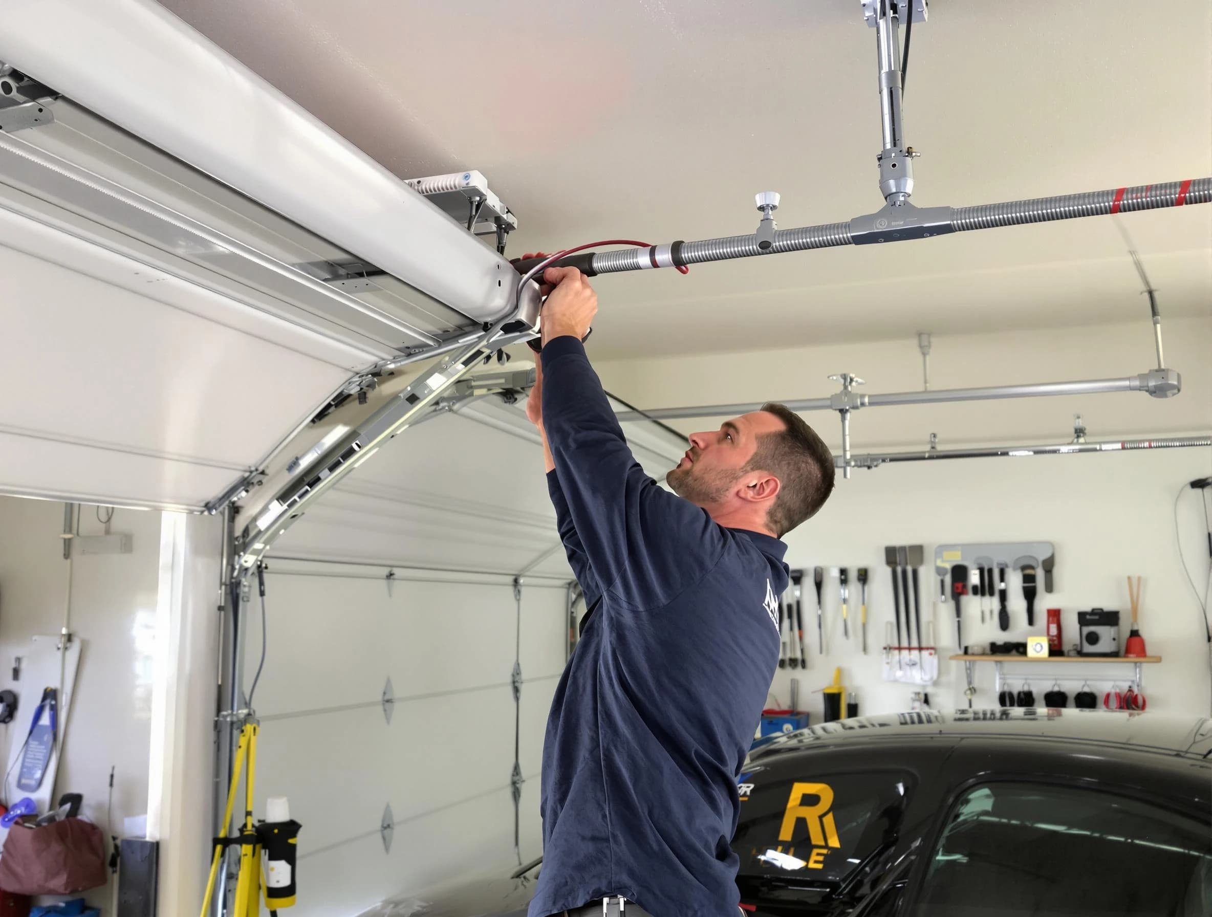 Middleborough Garage Door Repair technician performing garage door cable repair in Middleborough