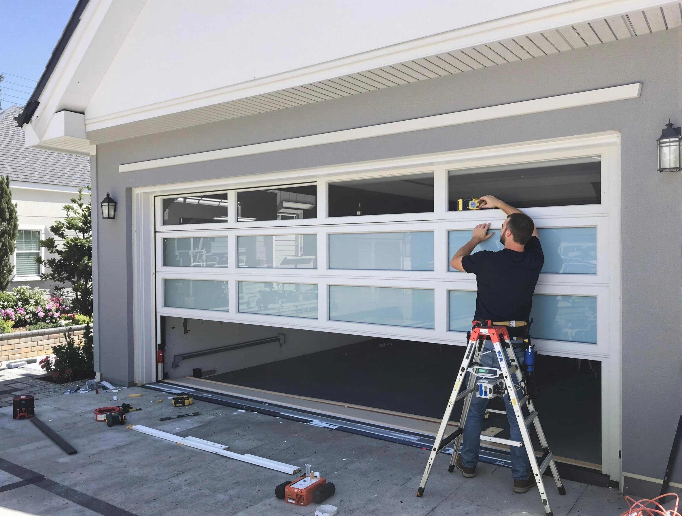 Middleborough Garage Door Repair team performing garage door replacement in Middleborough