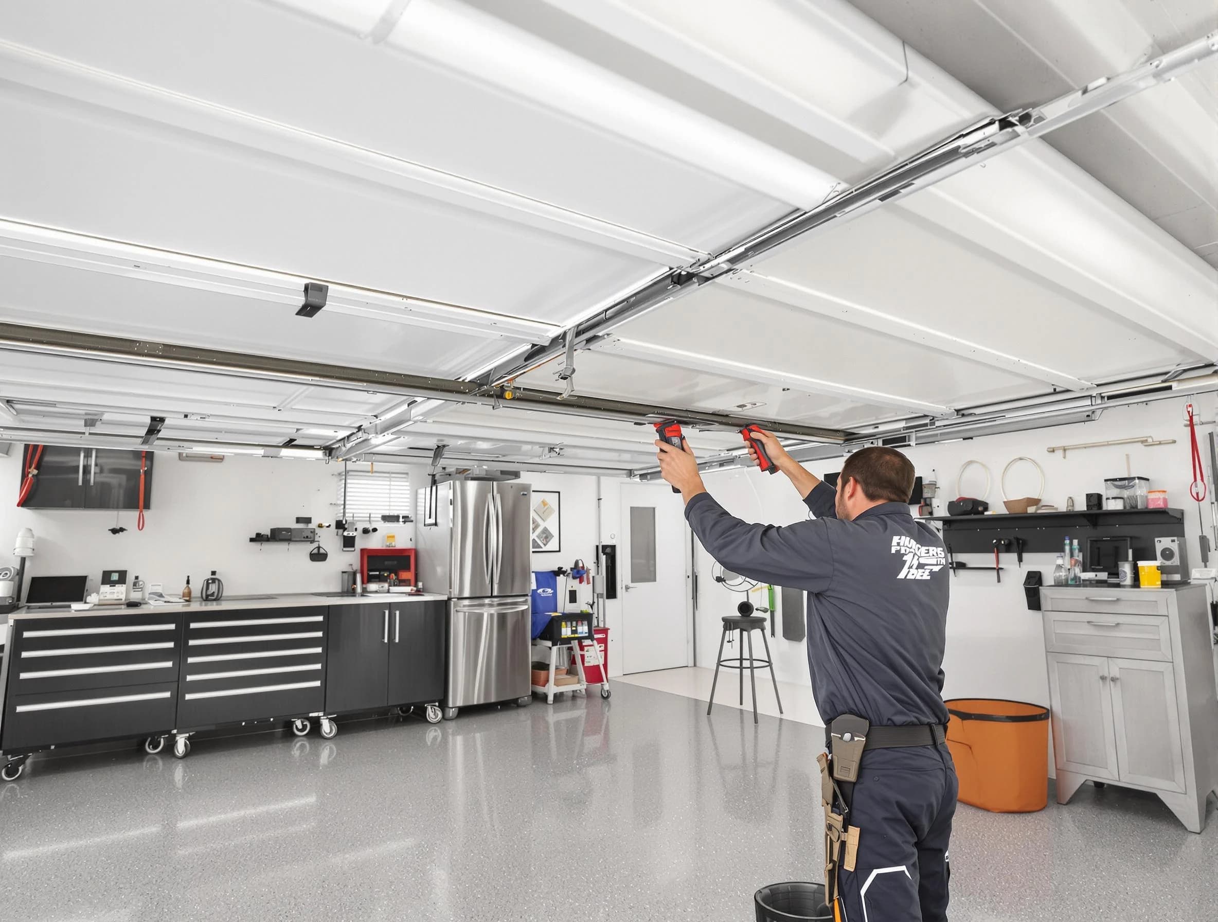 Overhead garage door repair service by Middleborough Garage Door Repair in Middleborough
