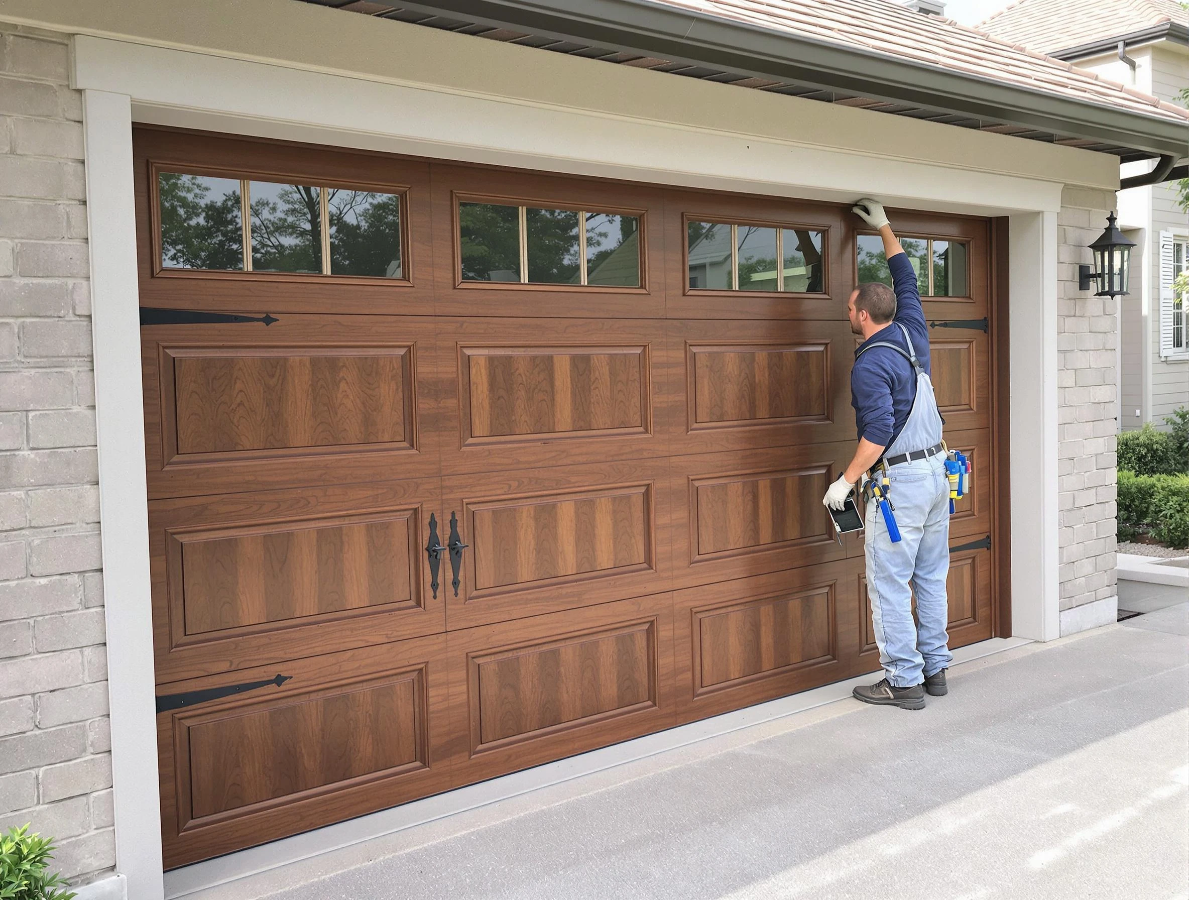 Custom garage door showcase by Middleborough Garage Door Repair in Middleborough