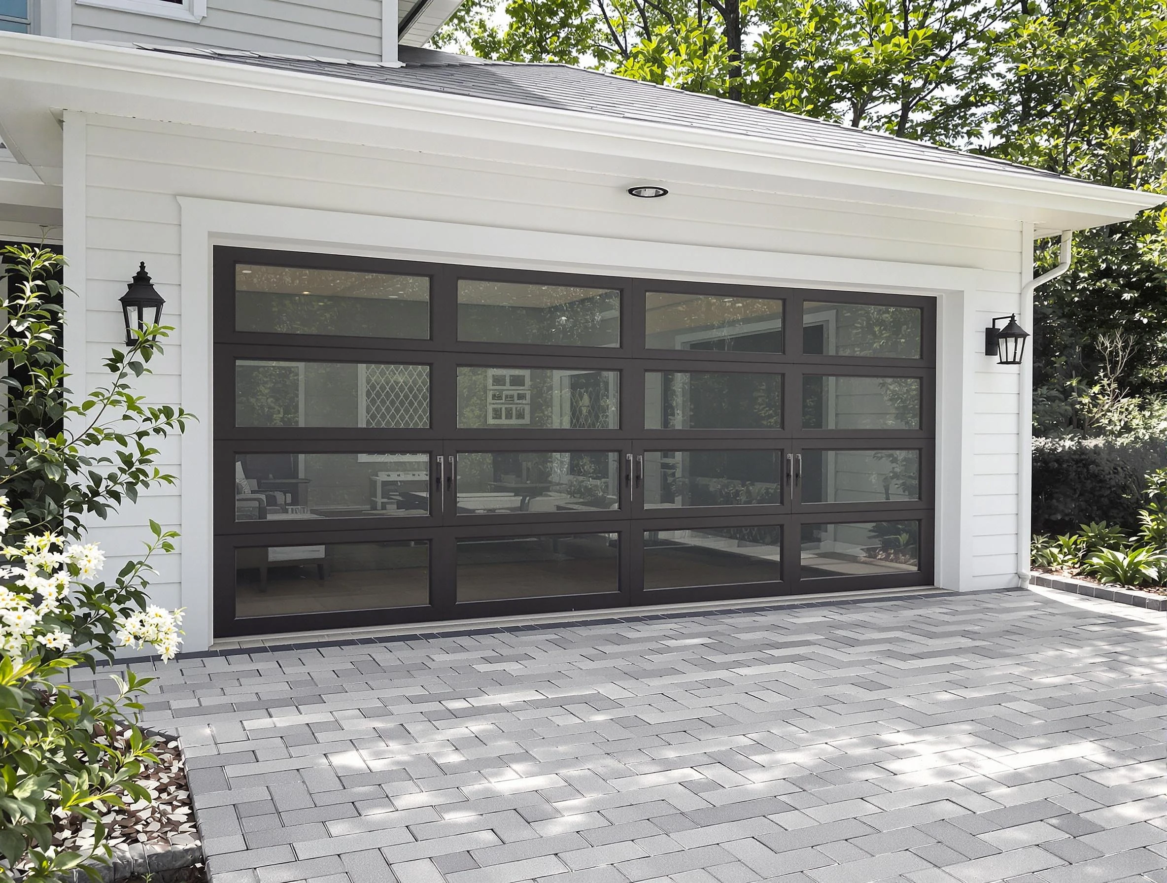 Middleborough Garage Door Repair design specialist presenting custom garage door options to Middleborough homeowner